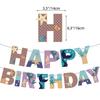 Mermaid Party Themed Decorated Marine Animal Birthday Pull Flag Set Balloon