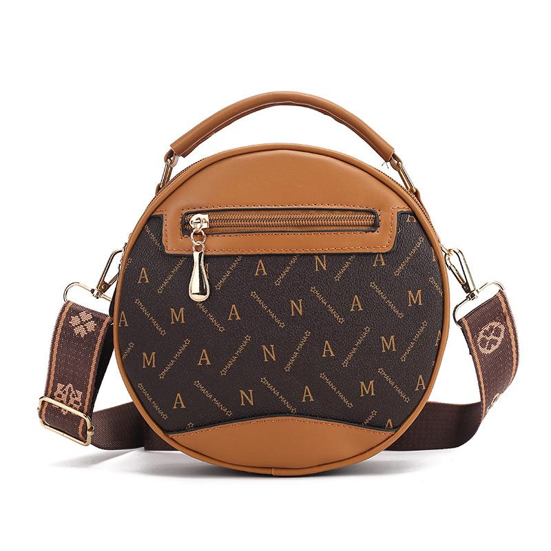 

Новая модная ретро женская сумка универсальная высококлассная на плечо, сумка-мессенджер, большая вместимость, круглая сумка