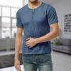 Herren T-Shirt mit Rundhalsausschnitt und Rundhalsausschnitt, Baumwolle, kurzärmelig, einfarbig, Sommerkleidung, lässig, normale Passform, Tops, T-Shirts für Männer