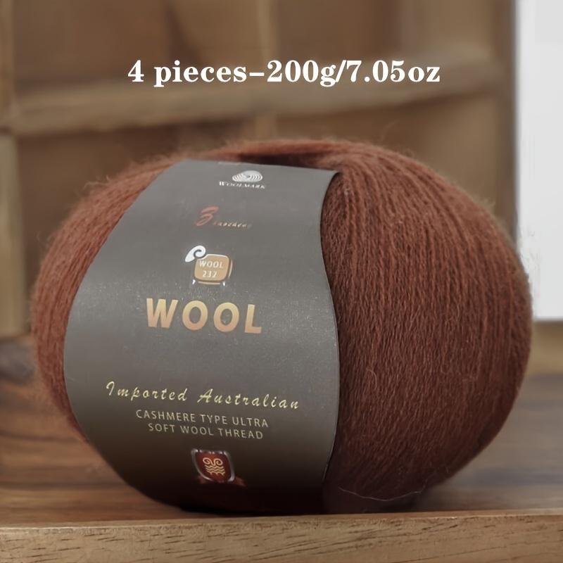 1PC Luxurious Wool Yarn Ultra Soft Anti-Pilling DIY Kit for Crochet & Hand Knitting Warm and Comfortable Wool Yarn 211g/10.58oz