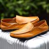 High Quality Genuine Leather Men Shoes Luxury Brand Mens Loafers Slip on Driving Flats Comfy Handmade Moccasins Outdoor Footwear