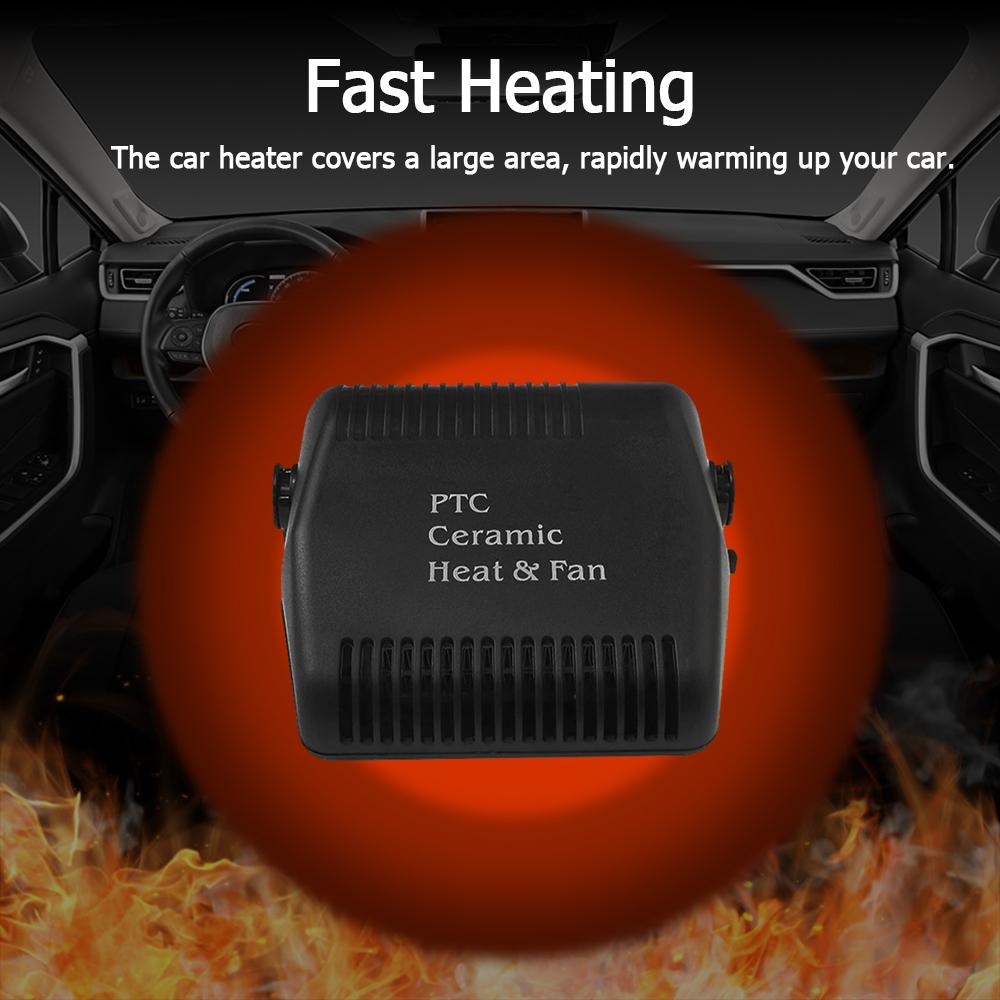 12V 150W Auto Auto Windschutzscheibenheizung Anti-Beschlag Elektrische Heizung Trockner Enfroster Entfeuchter Schnelle Heizung PTC Keramik Tragbar