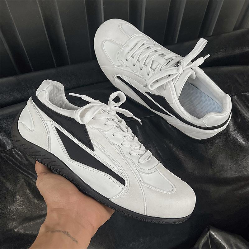 

Новая мужская повседневная спортивная обувь на тонкой подошве, низкие кроссовки, модная универсальная гоночная обувь для мужчин SC02 44 белый