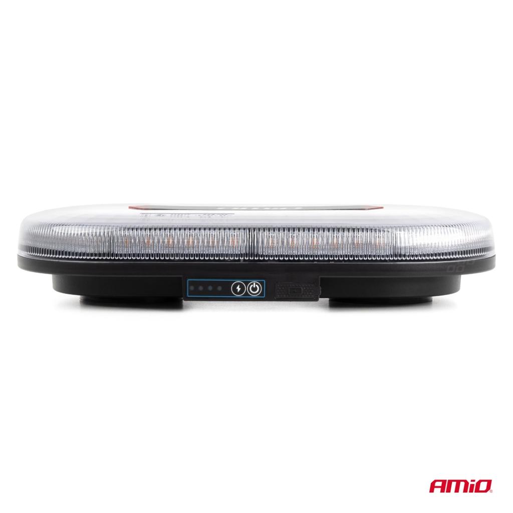 Wireless Led Warning Beam With Remote Control R65 R10 326X186X63 26W 12V 24V Amio-04369