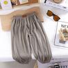 Children's Summer Ice Silk Mosquito Proof Pants Breathable Lantern Pants Thin Casual Mosquito Proof Pants for Boys and Girls