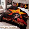 Custom Name Text 3Pcs Bedding Set The Weeknd Duvet Cover And Two Pillowcases