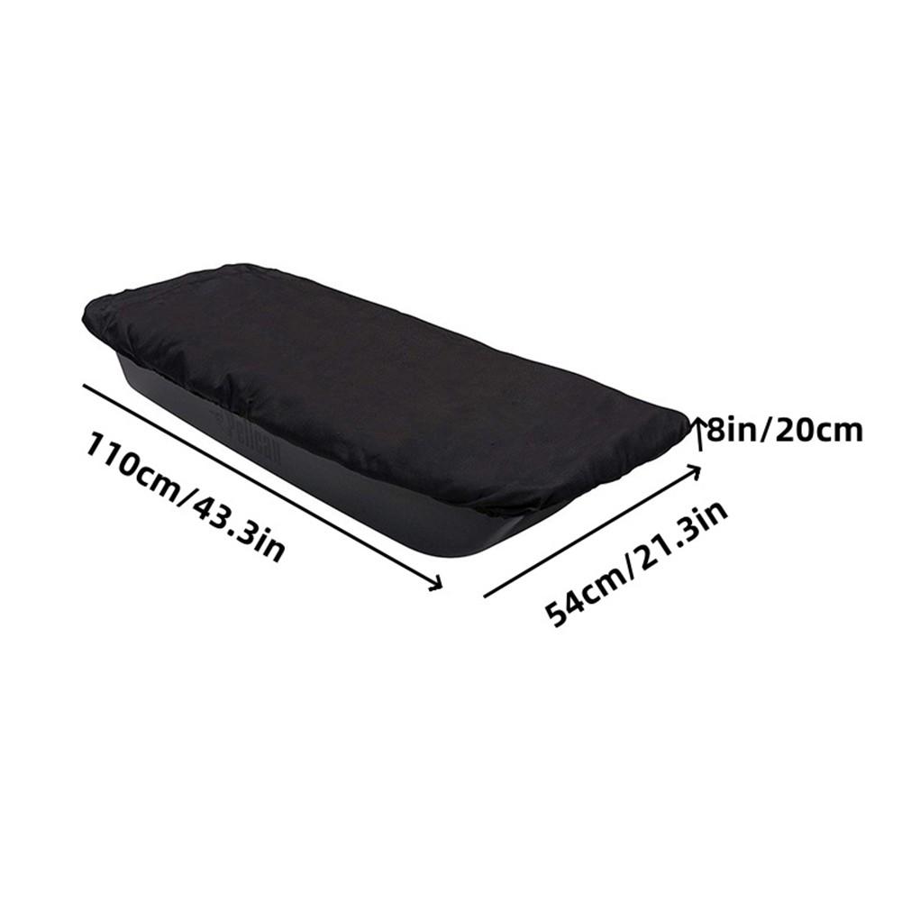 Ice Fishing Sled Cover Black Waterproof Oxford Fabric for Size 11054 20cm