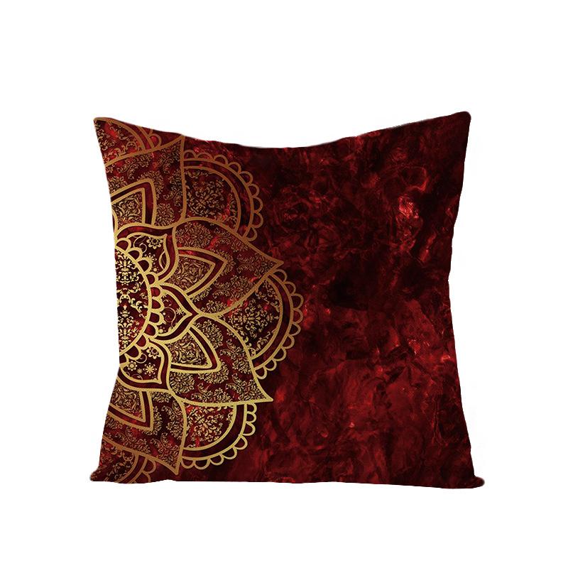 Bohemian Mandala Style Polyester Pillowcase Square Sofa Pillowcase Home