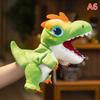 Creative Dinosaur Hand Puppet Plush Toys Kindergarten Performance Hand Control Glovestriceratops Tyrannosaurus Plush Dolls