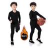 LANBAOSI Compression Underwear Set for and featuring a Long Sleeve Shirt and and Black Size Perfect for Winter Training and Kids' Soccer, Skiing,