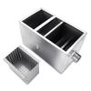 Silver Stainless Steel Grease Trap Interceptor Restaurant Kitchen Wastewater 14x8x8'' New