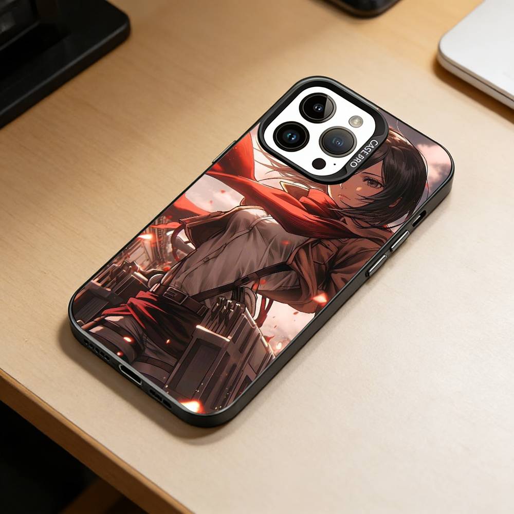 Attack On T-Titan Phone Case For iPhone 17,16,15,14,13,12,11 Plus,Pro Max,XS,Colorful Silver Black Cover