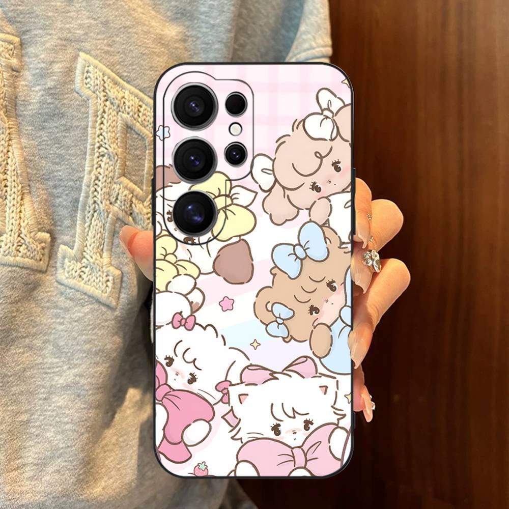 Cute M-mikko C-characters Phone Case For Samsung S 24 Fe 25 Ultra Plus 20 Lite 21 30 22 23 24 22 Ultra 5G Fundas