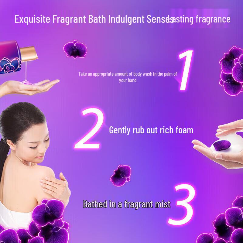 lux Neon Orchid Scented Shower Milk