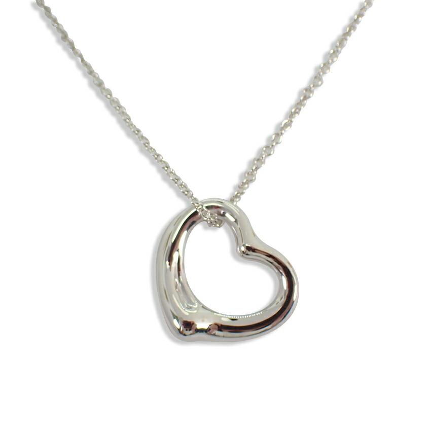

[Б/у] TIFFANY/Tiffany 925 Open Heart Подвеска/ожерелье [g271-37]