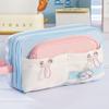 Multi-layer Cute Pencil Pouch Flip Style Gel Pen Organizer Simple Student Pencil Case  Girl