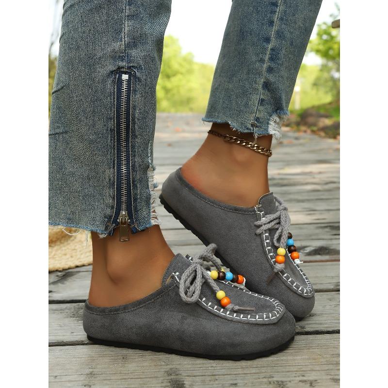 Women's Summer Breathable Thick-Soled Closed-Toe Birkenstock-Style Slip-On Casual Sandals.