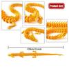 4/12pcs 3D Printed Chinese Dragon Ornament, Random Color, Ideal For Car Dashboard, Party Decoration, Festival Home Decoration