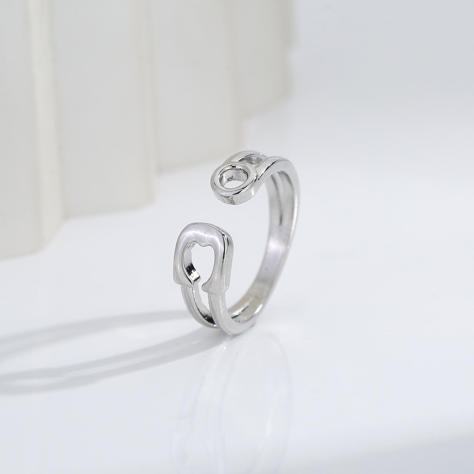 Модное японское и корейское кольцо с открытым плетением в виде сердца и буквы - Идеальный подарок для девушки Size 6