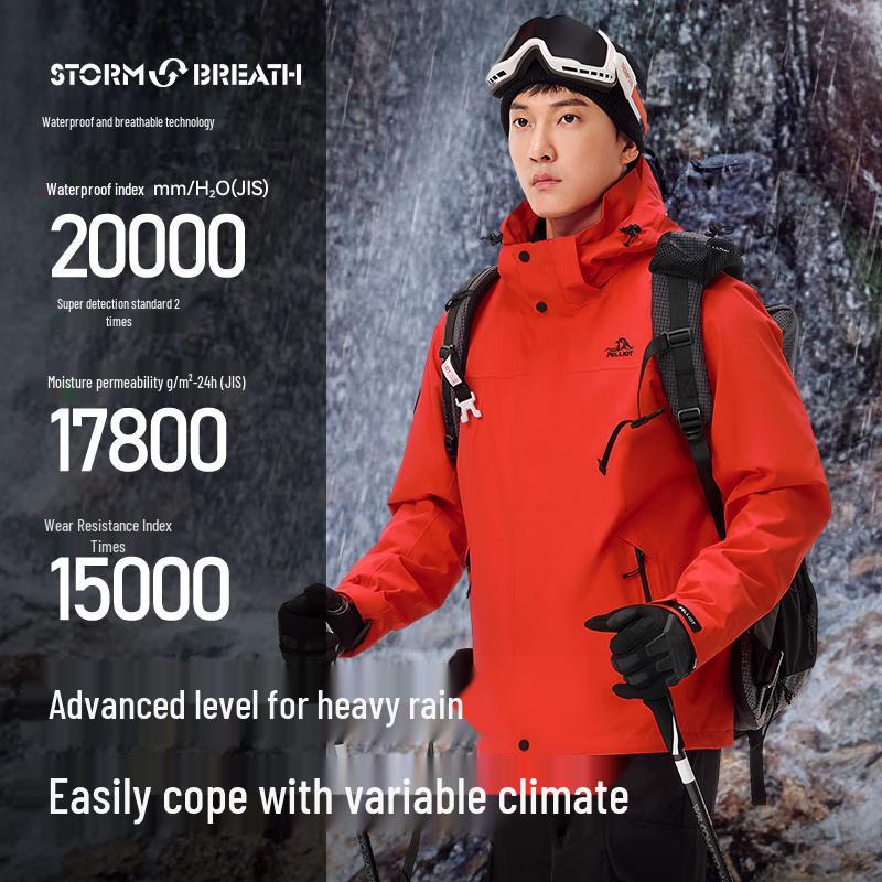 Pelliot Men's 3-in-1 Hooded Outdoor Jacket