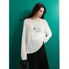 Sancai 2025 Spring Lyocell Knit Pullover Sweater