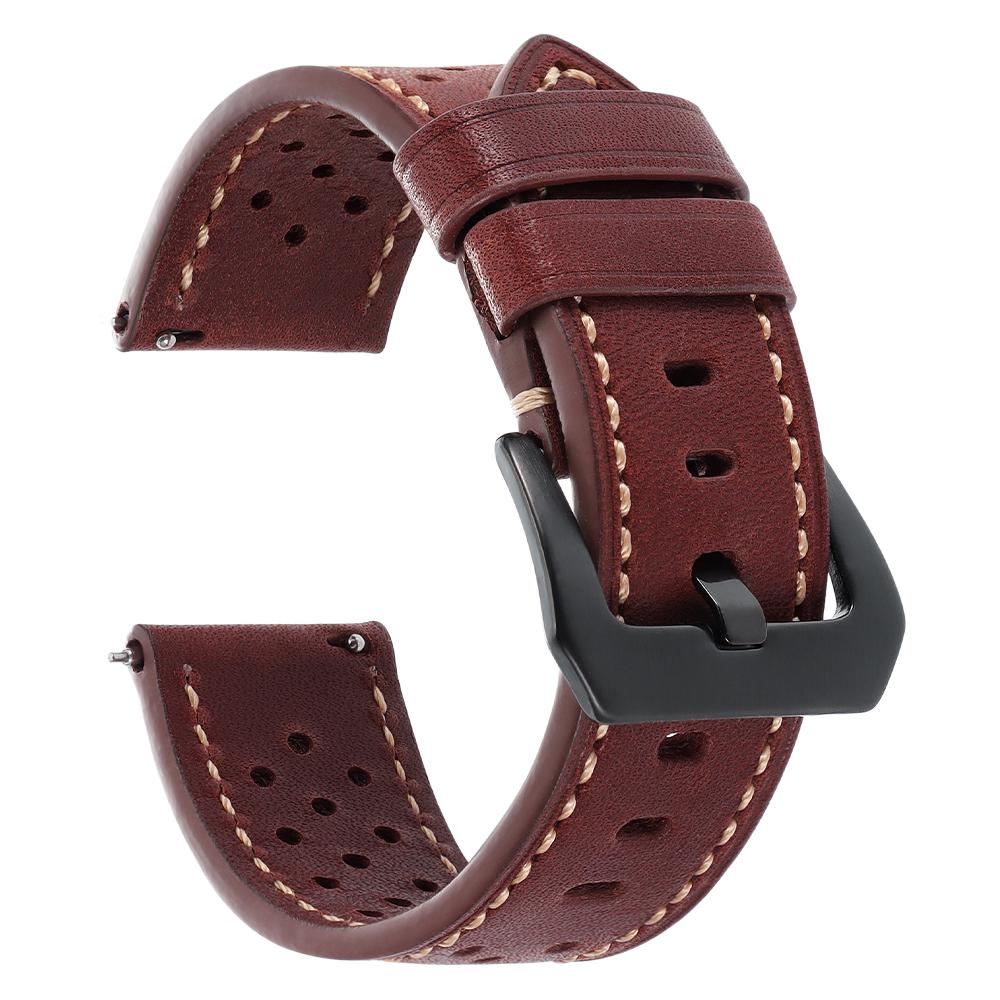 20mm 22mm Vintage Genuine Leather Strap for Panerai Men Women Cowhide Watch Band Breathable Bracelet Sports Wristband Accessory