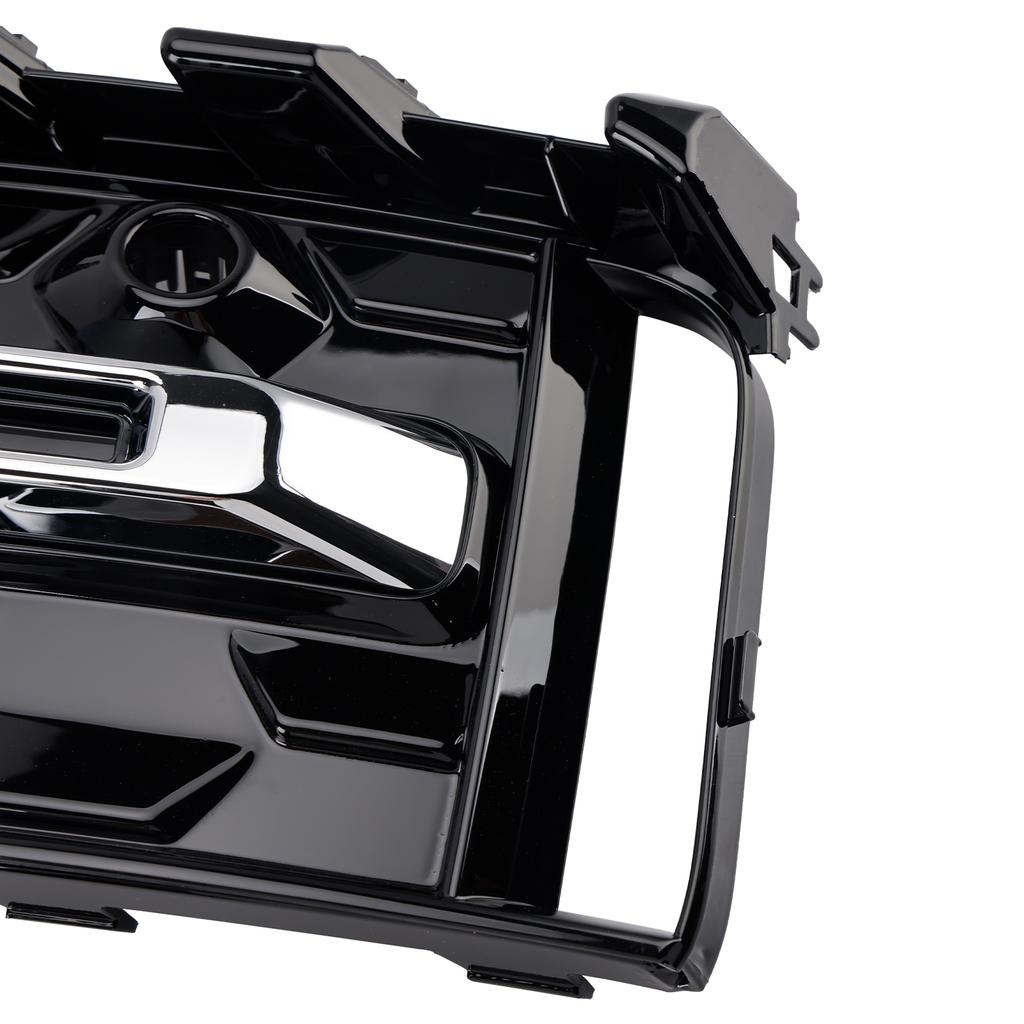 2PCS Front Bumper Fog Light Grille Trim Fit A6L C8PA 2023+ Black Chrome