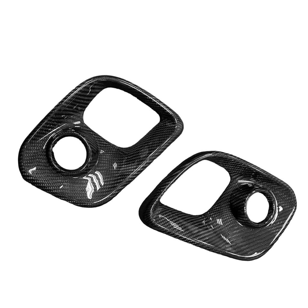 Carbon Fiber Rearview Mirror & Fog Light Grille Cover for 2017+ Fiat 500 Abarth