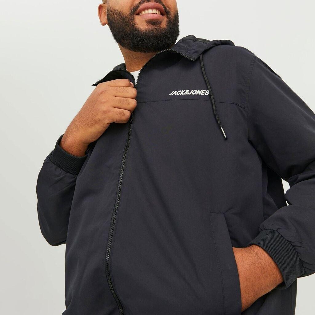 Зимняя куртка Jack & Jones Rush Plus Bomber Jacket (12243517) Jjerush Hood Noos Pls (12243517) black
