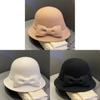 French Chic Style Round Top Hat With Windproof Design For Autumn And Winter Wear