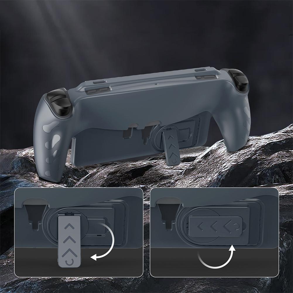 TPU Case with Stand Protective Cover Grip Case Protector Detachable Face Cover for PS5 Portal for Playstation Portal