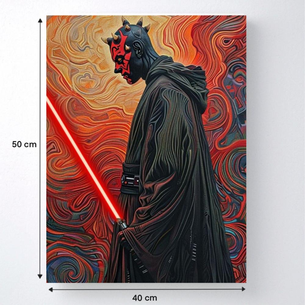 Malowanie Po Numerach Obrazy Do Malowania Star Wars Darth Maul 40X50 Cm
