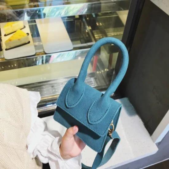 New simple designer shoulder bag soft matte square women crossbody bags