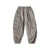 Boys' Summer Ice Silk Overalls Ruan Handsome 2025 Summer Children's Thin Pants Ankle-Tied Middle and Big Children Anti Mosquito Pants