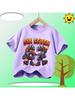 Kids Purple SIX SEVEN 67 Fire Lightning Graphic TShirt Soft Cotton Game Tee for Boys  Girlstk0186