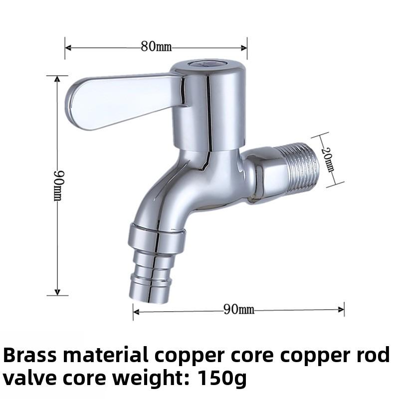 Baterie do pralki Mosiężny zawór do baterii podtynkowych Rdzeń zaworu Bateria do pralki 1/2" 4-punktowy Wlot wody do majsterkowania Mosiądz