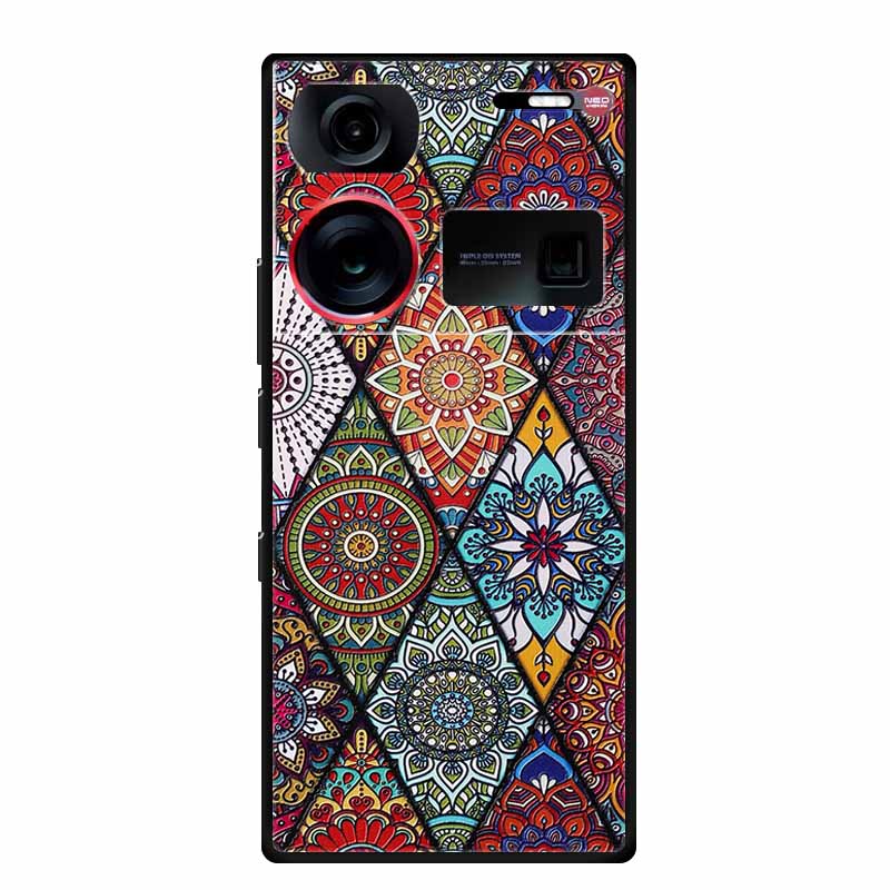 3D Emboss Case For ZTE Nubia Z60 Ultra Phone Case Flowers Soft Silicone Coque For Nubia Z60 Ultra Back Cover Cases Z 60 Z60Ultra