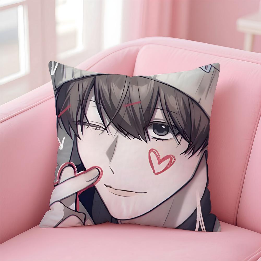 Federa Cuscino Anime Giapponese Romantico BL Virtual Strangers Tessuto Morbido Amico della Pelle Cerniera a Scomparsa