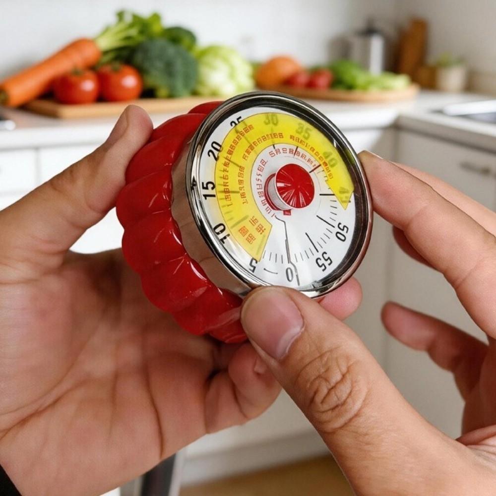 Precision Timing Mechanical Timer Stainless Steel 60 Minute Timer Visual Timer Office Use