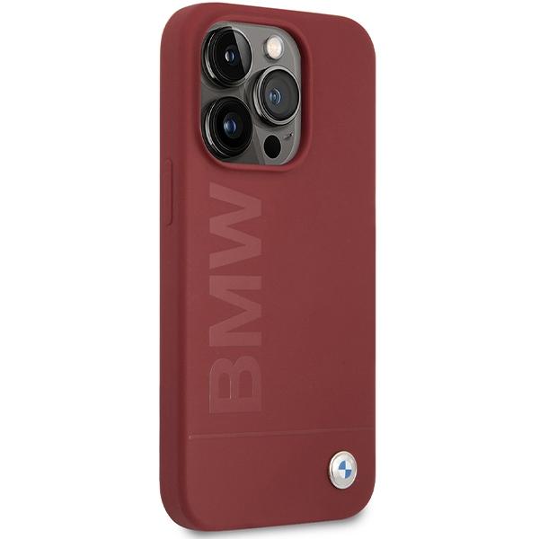 Bmw Bmhmp15Lslblre Iphone 15 Pro6.1 Czerwony/Red Hardcase Silicone Big Logo Magsafe