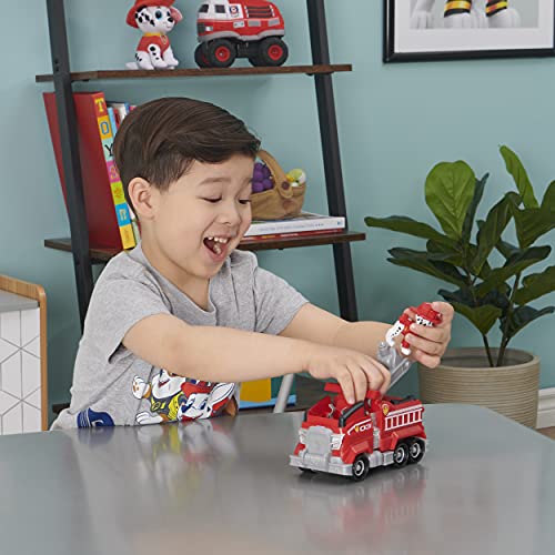 Paw Patrol Marshall's Deluxe Movie Transforming Fire Engine Toy Car with Collectible Action Figure, Toy for Kids Ages 3 and Up