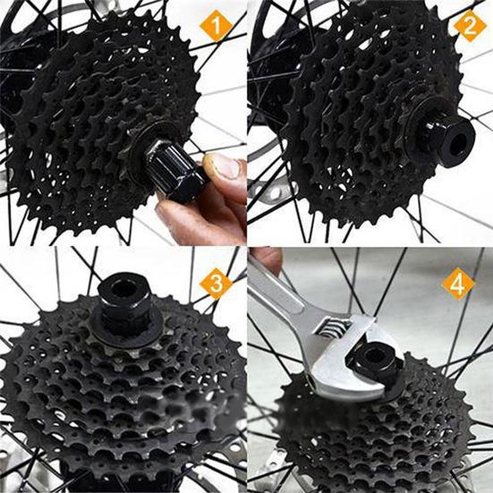 Freewheel Cassette Remover Wear-resistant Disassemble Plastic Sturdy Bicycle Freewheel Remover for MTB