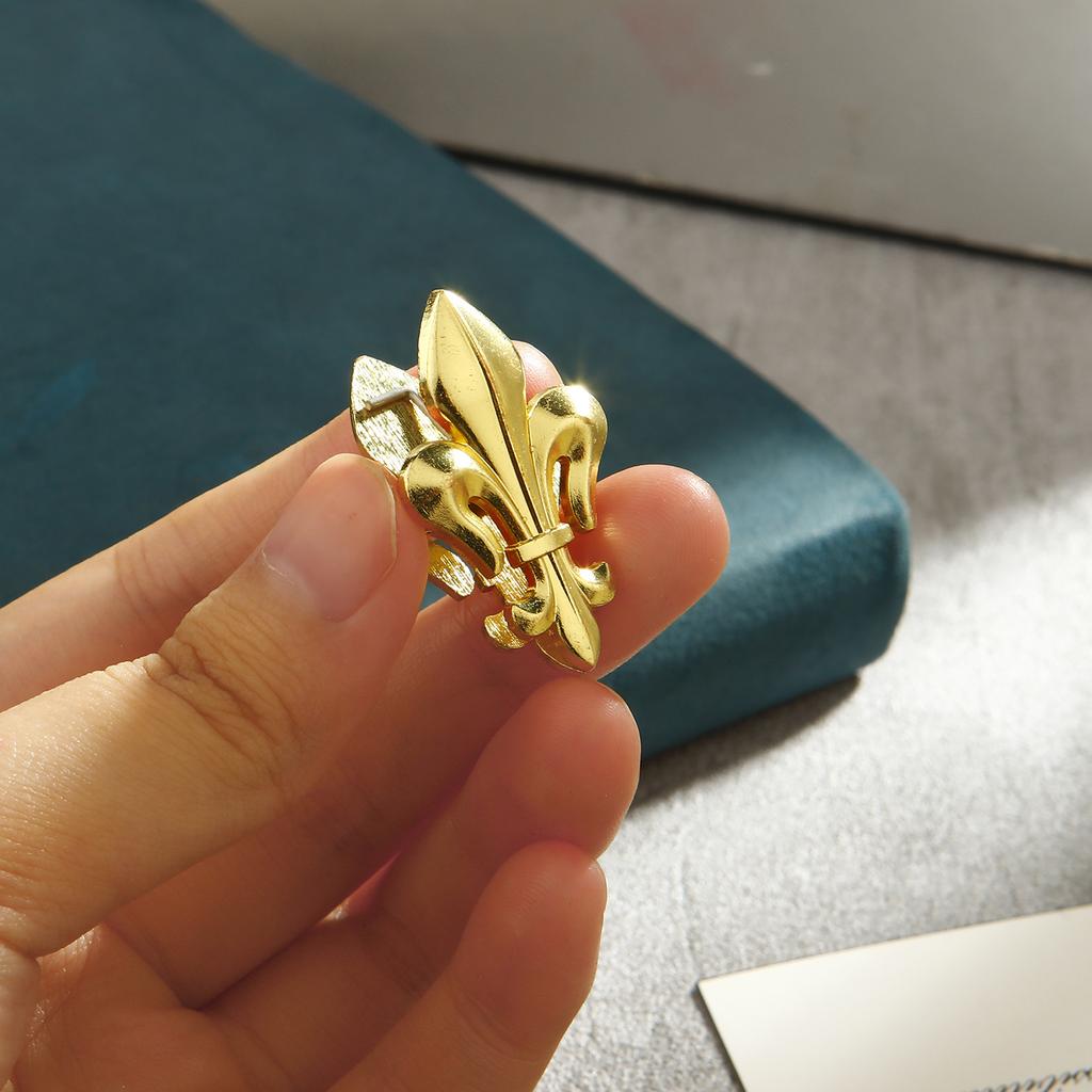 2PCS Metal Iris Shaped Binder Clips Bill Binder Clip Foldback Notes Letter File Paper Clip Binding Securing Clip Stationery