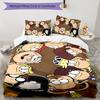 Loud House 3pcs Bedding Set Duvet Cover Closure Includes 1 Duvet Cover & 2 Pillowcases for All Seasons Bedroom Home Dorm Decor