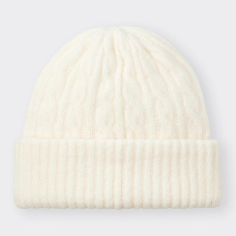 

Gu By Uniqlo Puffy Touch вязаная шапка 01 OFF WHITE/ONE SIZE