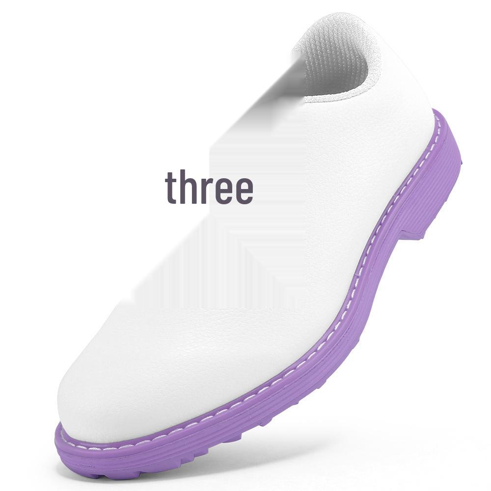 

K30 Leather Spike-less Golf Sneakers for Men & Women 37 фіолетовий