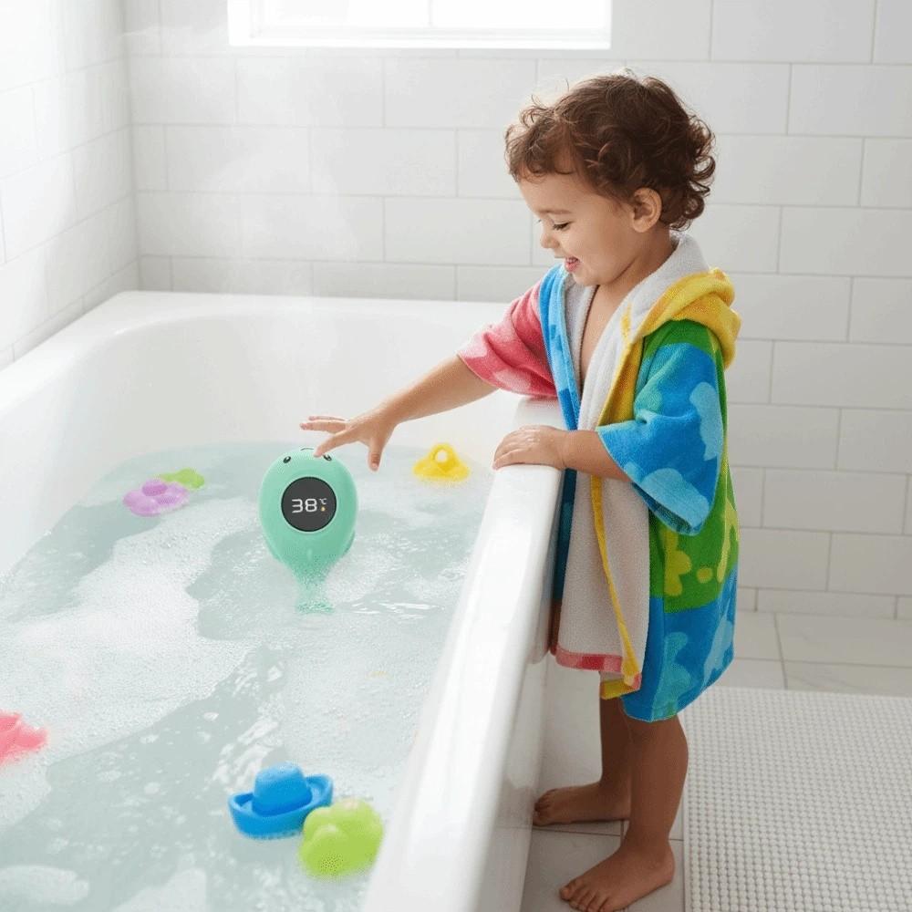 Waterproof Baby Bath Thermometer Whale Shape Digital Bath Thermometer Newborn Care