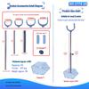 Transparent BJD Supermodel Doll Display Stand with Crotch Support