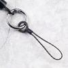 Black Universal DIY Mobile Phone Lanyard with Buckle for Jewelry and Case Accessories