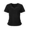 JZ Annacoco Elegant Lace V-Neck Modal T-Shirt